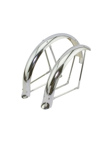 20 Flared Adjustable Fender Set Chrome.